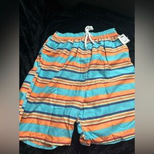 Striped Kids Swim Shorts